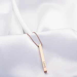 Rose Gold Bar Necklaces, Warrior necklace, Cancer gifts, Warrior jewelry, gold bar necklace, rose gold necklace, I am worthy necklace,  Self Worth Jewelry, I am enough necklace, inspirational jewelry, bar necklace, worthy wands, love necklace, motivational jewelry