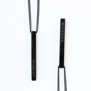 Warrior 2025 bar necklace