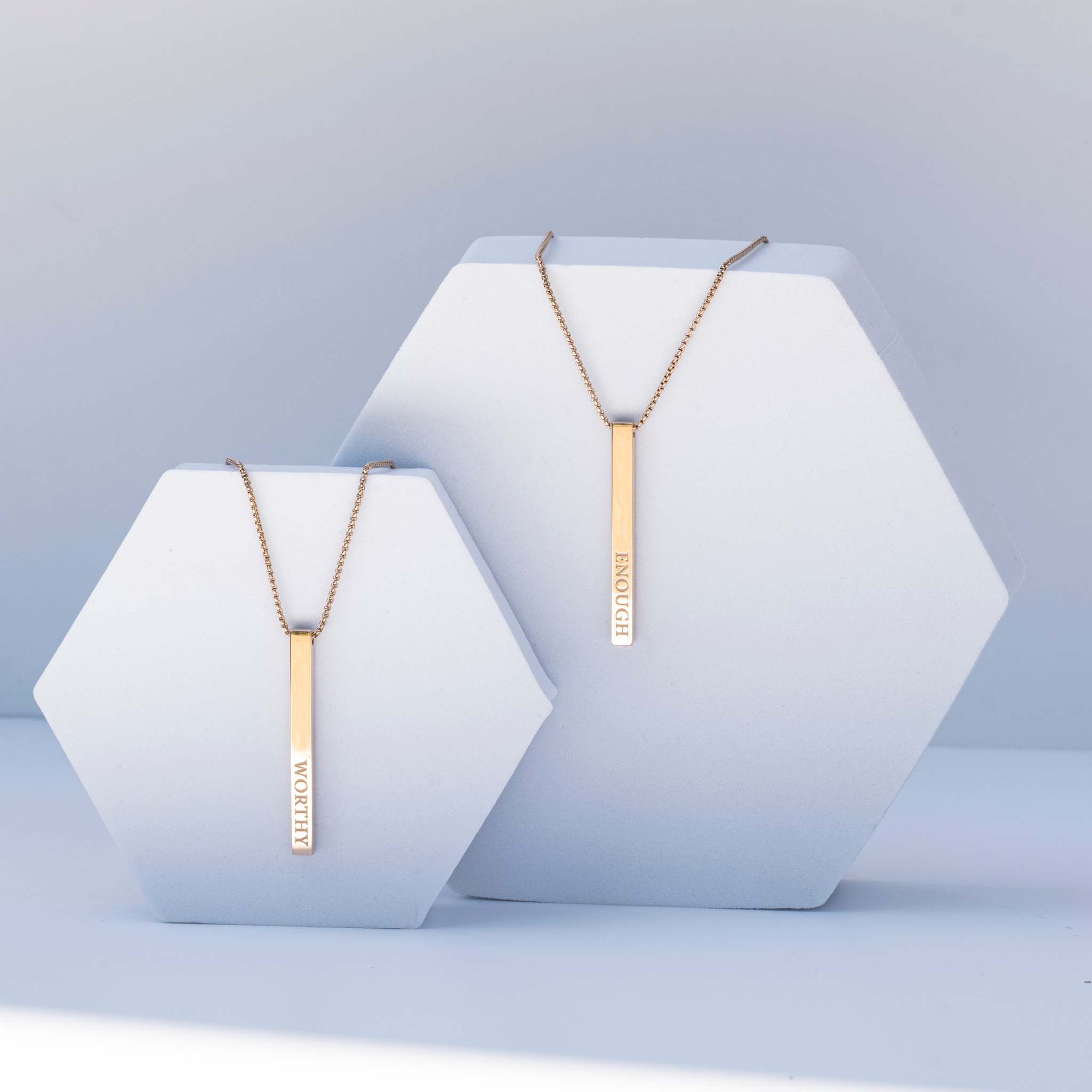 Worthy Enough Necklace – self-love and empowerment jewelry for women